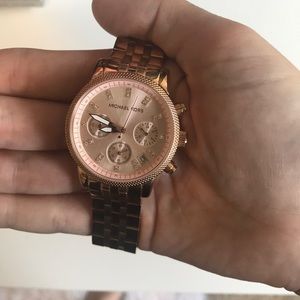 Rose gold watch